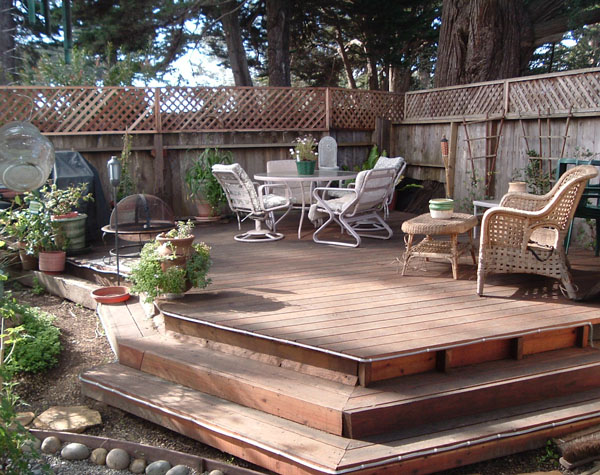 Seacliff Aptos cottage rental - deck