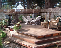 Seacliff Aptos cottage rental - deck