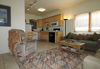 Seacliff Aptos cottage rental - living room